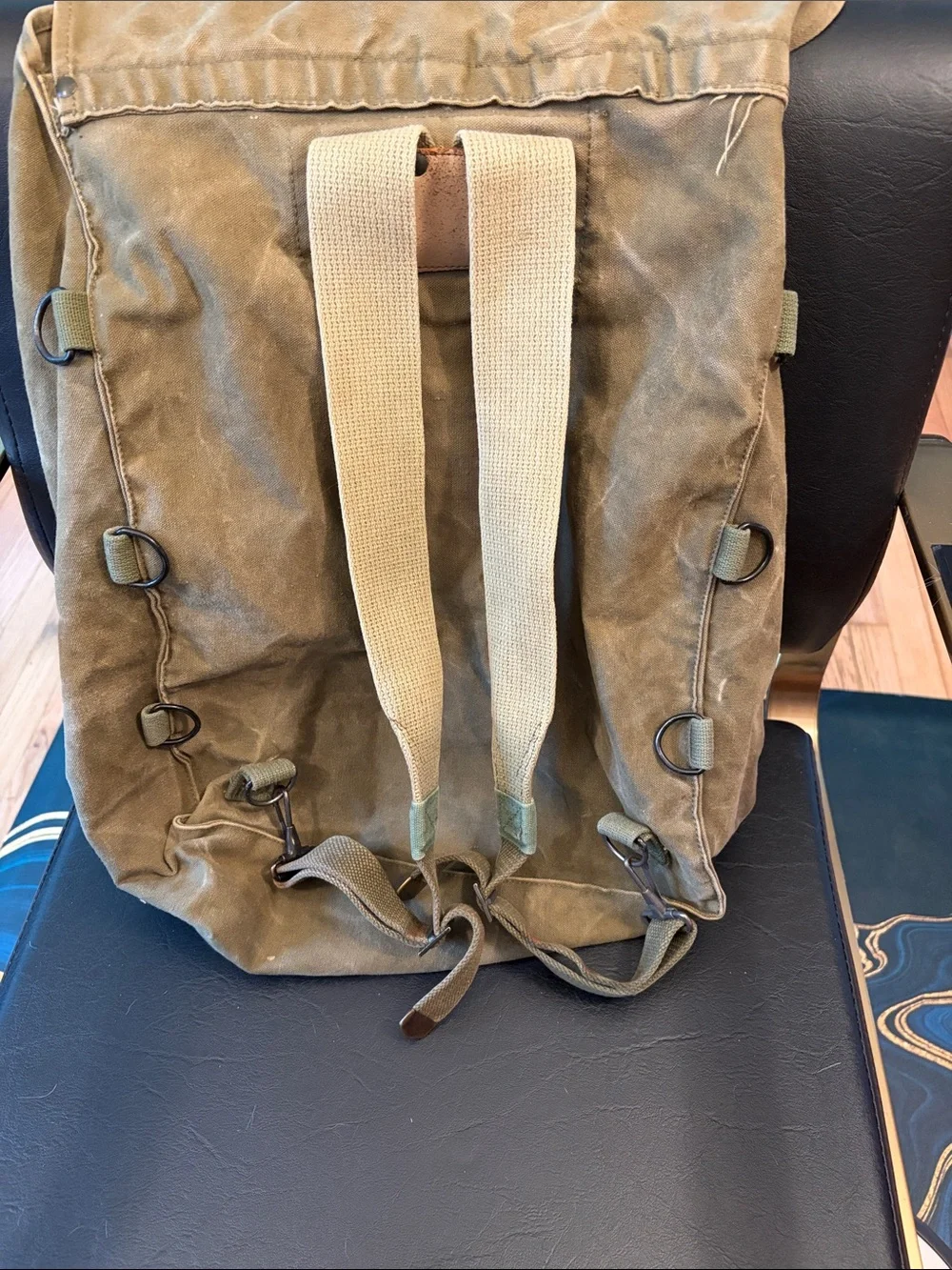 Kumfort Katahdin Pack Military Green Vintage Canvas Rucksack